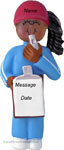African American Girl Coach Ornament - Personalized Ornament