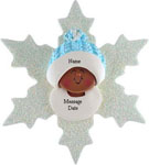 Black Baby Boy Snowflake
