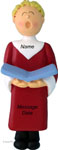 Blond Boy Choir Singer - Personalized Ornament