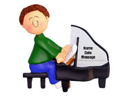 Piano Boy Brown Hair