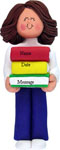Library Books Girl Brunette