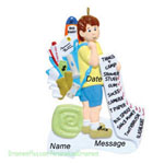 Camper Boy Ornament - Personalized Ornament