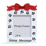 Cat with Mouse Frame Ornament - Personalized Ornament