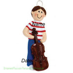 Cello Boy Music Ornament - Personalized Ornament