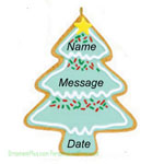 Christmas Tree Cookie Ornament - Personalized Ornament