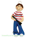Clarinet Boy Music Ornament - Personalized Ornament