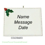 Colorado State Ornament - Personalized Ornament