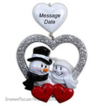 First Christmas Wedding Ornament - Personalized Ornament