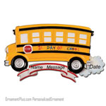 First Day of School Bus Ornament - Personalized Ornament