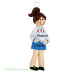 Flute Girl Music Ornament - Personalized Ornament