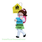 Girl School Ornament - Personalized Ornament