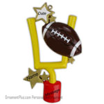 Goal Footbal Ornament - Personalized Ornament