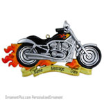 Harley Motorcycle Ornament - Personalized Ornament