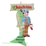 Hooked on Fishing Ornament - Personalized Ornament