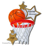 Hoop Basketball Ornament - Personalized Ornament
