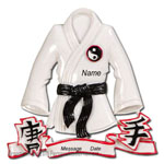 Karate Jacket Ornament - Personalized Ornament
