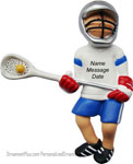 Lacrosse Boy Ornament - Personalized Ornament