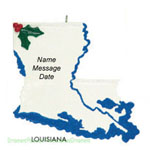 Louisiana State Ornament - Personalized Ornament