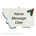 Montana State Ornament - Personalized Ornament