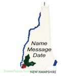 New Hampshire State Ornamen - Personalized Ornament