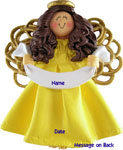 Angel with Yellow Dress Brunette