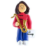 Saxophone Girl Brunette