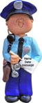 Police Man Brunette