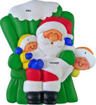 Santa with 2 Kids