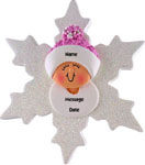 Baby Pink on Snowflake