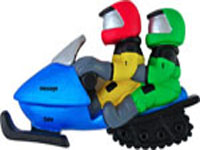 Snowmobile Couple
