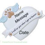 Pet Memorial Heart Ornament - Personalized Ornament