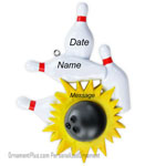 Pins Bowling Ornament - Personalized Ornament