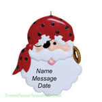 Pirate Santa Ornament - Personalized Ornament