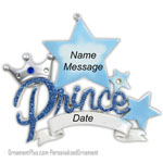 Prince Ornament - Personalized Ornament
