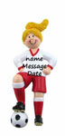 Soccer Girl Red Blond
