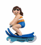 Water Ski Girl Brown
