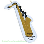 Saxophone Music Ornament - Personalized Ornament