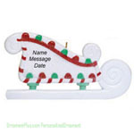 Sled Chrismtas Ornament - Personalized Ornament