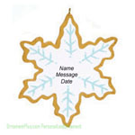 Snowflake Cookie Ornament - Personalized Ornament