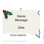 South Dakota Ornament - Personalized Ornament
