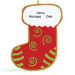 Stocking Cookie Ornament - Personalized Ornament