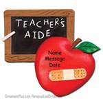 Teacher's Aide School Ornament - Personalized Ornament