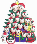 20 Christmas Tree Family Ornament