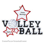Volleyball Word Ornament - Personalized Ornament