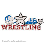 Wrestling Word Ornament - Personalized Ornament