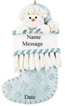 Blue Fringe Stocking