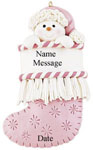 Baby Pink Fring Stocking