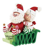 Santa and Mrs Claus on Sled